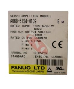 A06B-6124-H109 Fanuc Servo amplifier module
